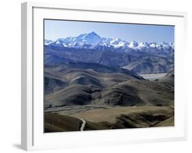 Tibet Landscape Looking Towards Nepal-Gavin Hellier-Framed Photographic Print