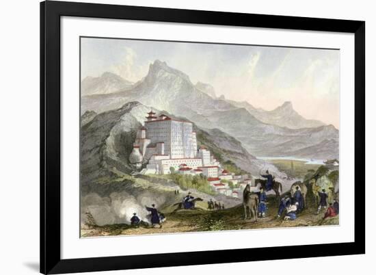 Tibet Lhasa Potala Palace-Thomas Allom-Framed Art Print