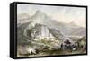 Tibet Lhasa Potala Palace-Thomas Allom-Framed Stretched Canvas