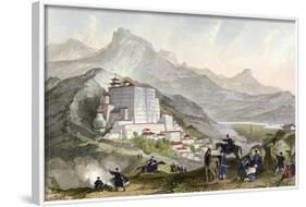 Tibet Lhasa Potala Palace-Thomas Allom-Framed Art Print