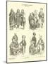 Tibetan and Kashmiri Costumes, 19th Century-null-Mounted Giclee Print