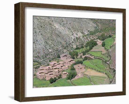 Tibetan Arable Farmers Villages, Qamdo, Tibet, China-Occidor Ltd-Framed Photographic Print