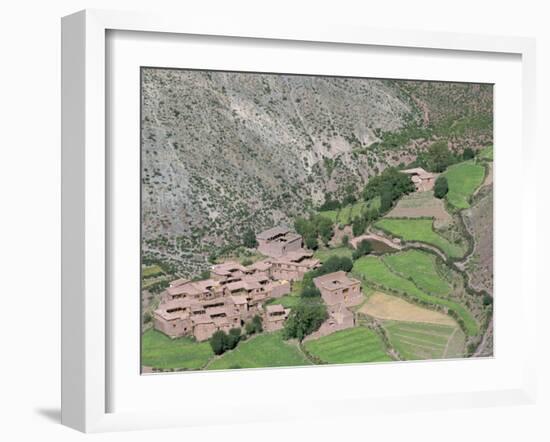 Tibetan Arable Farmers Villages, Qamdo, Tibet, China-Occidor Ltd-Framed Photographic Print