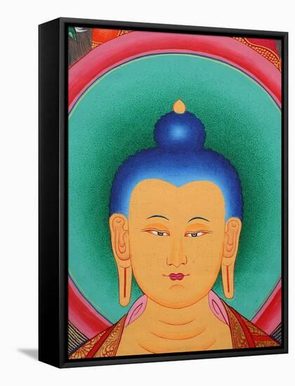 Tibetan Buddha Tanka-Fred de Noyelle-Framed Stretched Canvas