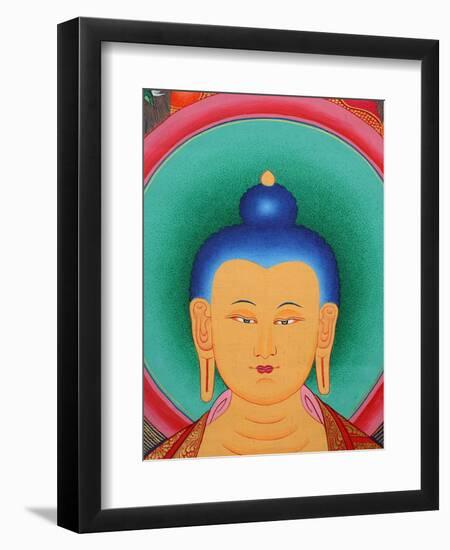 Tibetan Buddha Tanka-Fred de Noyelle-Framed Premium Photographic Print