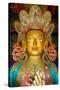 Tibetan Buddhism (Tantric B., Vajrayana, Gelugpa): Top of 15M Statue of Maitreya Buddha (Aka.…-null-Stretched Canvas