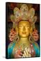 Tibetan Buddhism (Tantric B., Vajrayana, Gelugpa): Top of 15M Statue of Maitreya Buddha (Aka.…-null-Framed Stretched Canvas