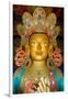 Tibetan Buddhism (Tantric B., Vajrayana, Gelugpa): Top of 15M Statue of Maitreya Buddha (Aka.…-null-Framed Giclee Print