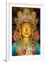 Tibetan Buddhism (Tantric B., Vajrayana, Gelugpa): Top of 15M Statue of Maitreya Buddha (Aka.…-null-Framed Giclee Print