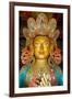 Tibetan Buddhism (Tantric B., Vajrayana, Gelugpa): Top of 15M Statue of Maitreya Buddha (Aka.…-null-Framed Giclee Print