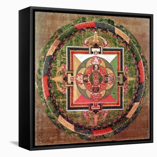 Tibetan Buddhist Mandala-null-Framed Stretched Canvas