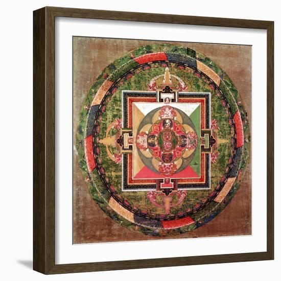Tibetan Buddhist Mandala-null-Framed Giclee Print