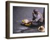 Tibetan Buddhist Pilgrim Reading Texts and Holding Prayer Wheel, Lhasa, China-Alison Wright-Framed Photographic Print