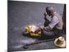 Tibetan Buddhist Pilgrim Reading Texts and Holding Prayer Wheel, Lhasa, China-Alison Wright-Mounted Photographic Print