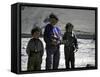 Tibetan Children-Michael Brown-Framed Stretched Canvas