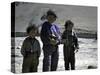 Tibetan Children-Michael Brown-Stretched Canvas