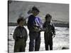 Tibetan Children-Michael Brown-Stretched Canvas