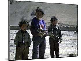 Tibetan Children-Michael Brown-Mounted Photographic Print