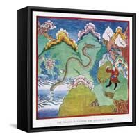 Tibetan Dragon-null-Framed Stretched Canvas