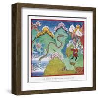 Tibetan Dragon-null-Framed Art Print