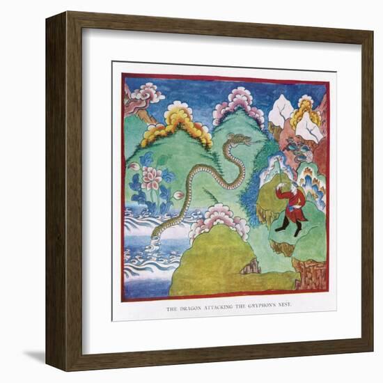 Tibetan Dragon-null-Framed Art Print