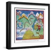 Tibetan Dragon-null-Framed Art Print