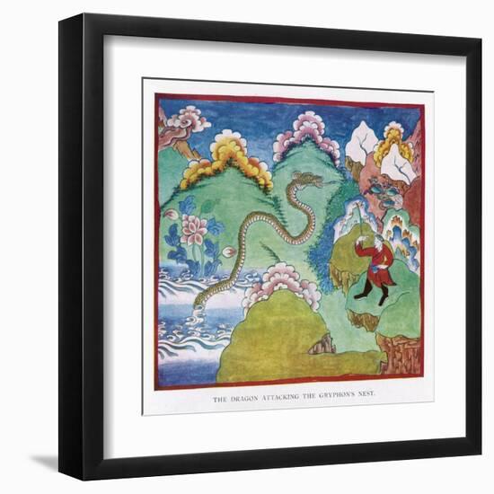 Tibetan Dragon-null-Framed Art Print