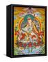 Tibetan Embroidered Scroll-null-Framed Stretched Canvas