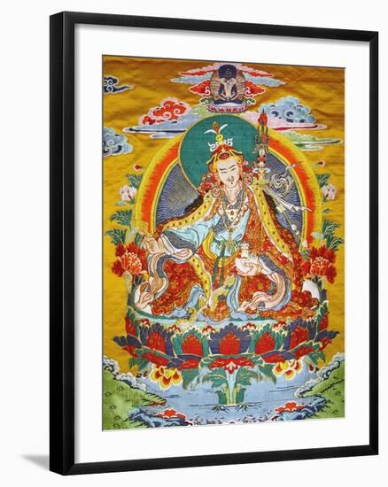 Tibetan Embroidered Scroll-null-Framed Photographic Print
