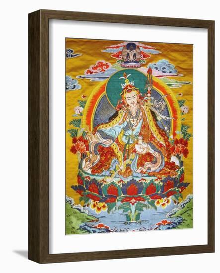 Tibetan Embroidered Scroll-null-Framed Photographic Print