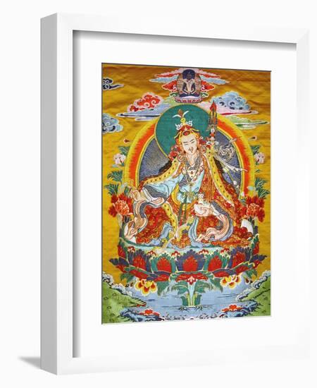 Tibetan Embroidered Scroll-null-Framed Photographic Print