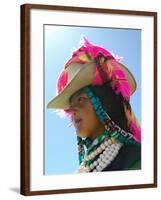 Tibetan Girl, Tibet, China-Keren Su-Framed Photographic Print