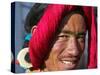 Tibetan Man, Tibet, China-Keren Su-Stretched Canvas