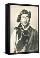 Tibetan Man-null-Framed Stretched Canvas