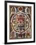 Tibetan Mandala known as the Four Heavenly Kings, Tibetan Civilization, 18th Century-null-Framed Giclee Print