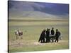 Tibetan Men Play Pool-null-Stretched Canvas