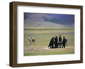 Tibetan Men Play Pool-null-Framed Photographic Print