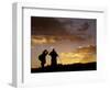 Tibetan Pilgrims on the High Plateau at Dusk, Tibet-Keren Su-Framed Photographic Print