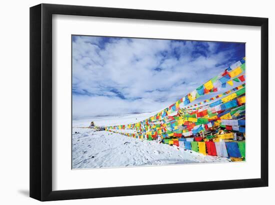 Tibetan Prayer Flags Tibet-null-Framed Art Print