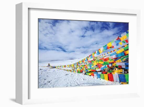 Tibetan Prayer Flags Tibet-null-Framed Art Print