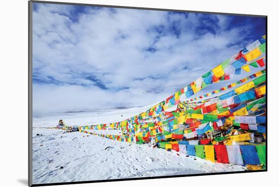 Tibetan Prayer Flags Tibet-null-Mounted Art Print