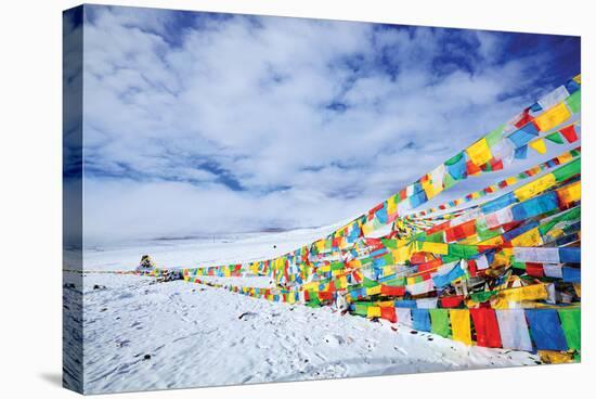 Tibetan Prayer Flags Tibet-null-Stretched Canvas