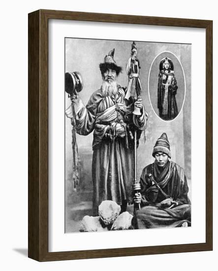 Tibetan Priests, 1936-Ewing Galloway-Framed Giclee Print