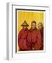 Tibetan Red Lamas-Henry Savage Landor-Framed Photographic Print