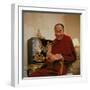 Tibetan Spiritual Leader in Exile Dalai Lama in Smiling Portrait-Ted Thai-Framed Premium Photographic Print