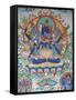 Tibetan Tantric Goddess, Kopan Monastery, Kathmandu, Nepal, Asia-Godong-Framed Stretched Canvas