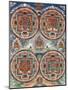 Tibetan Thangka with Four Mandalas-null-Mounted Giclee Print