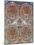 Tibetan Thangka with Four Mandalas-null-Mounted Giclee Print