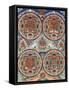 Tibetan Thangka with Four Mandalas-null-Framed Stretched Canvas