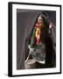 Tibetan Woman Carrying a Bucket to the Tent, East Himalayas, Tibet, China-Keren Su-Framed Premium Photographic Print